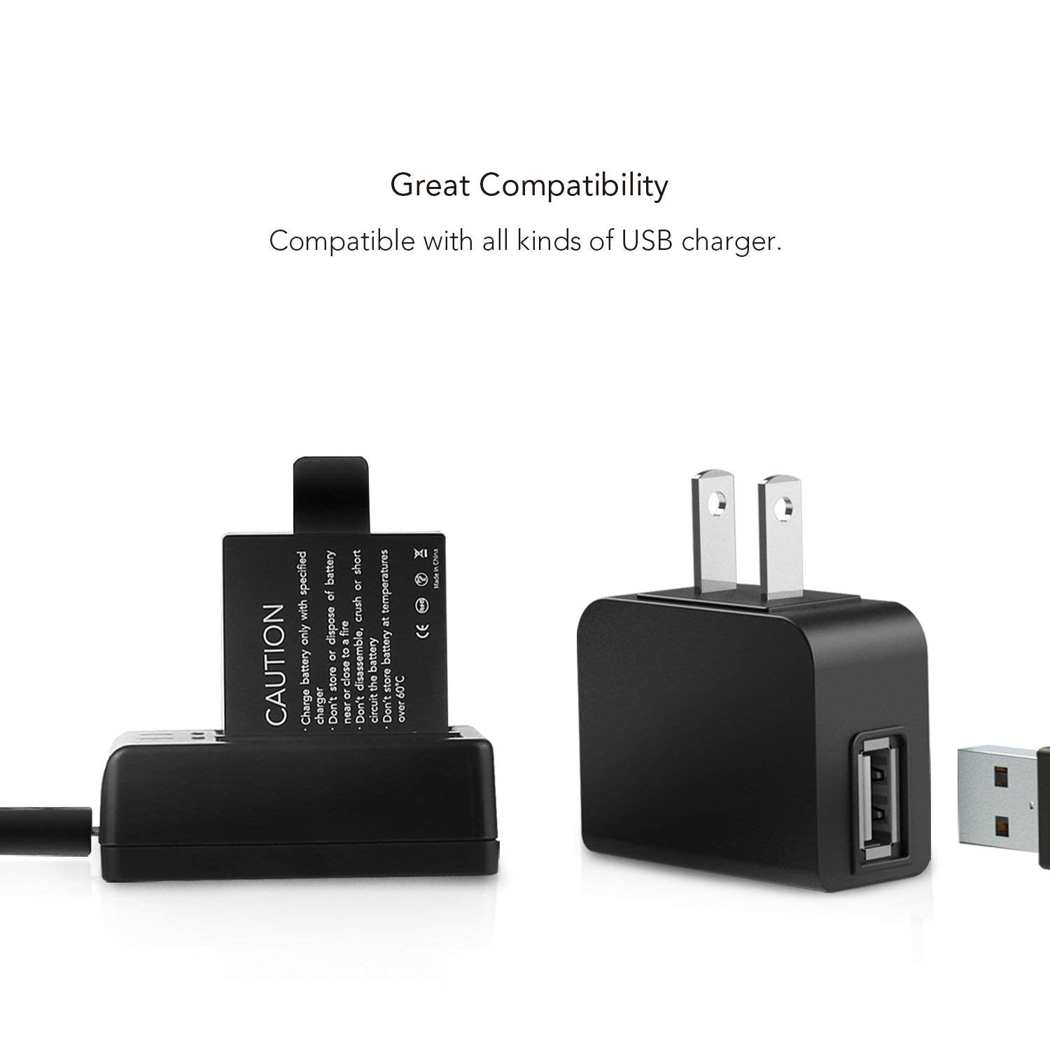 Victure CS8060 Action-Kamera-Akkus 1050 mAh